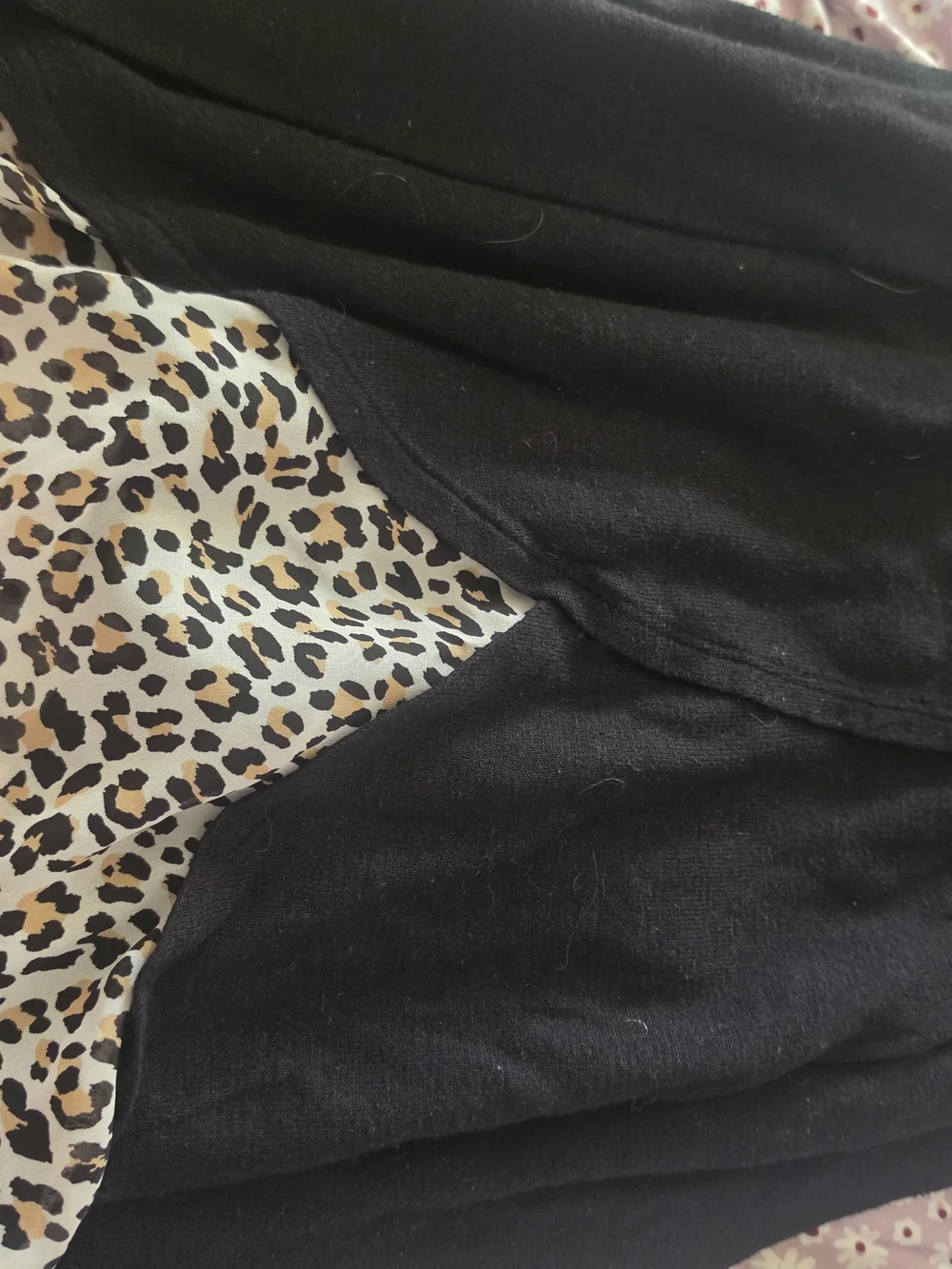 Children's Place Black Cheetah Print Knit Sweater
